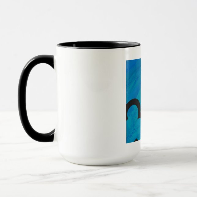Blue 30 Decade Birthday Mug (Left)