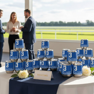 Blue 3 Personalised Derby Horse Race