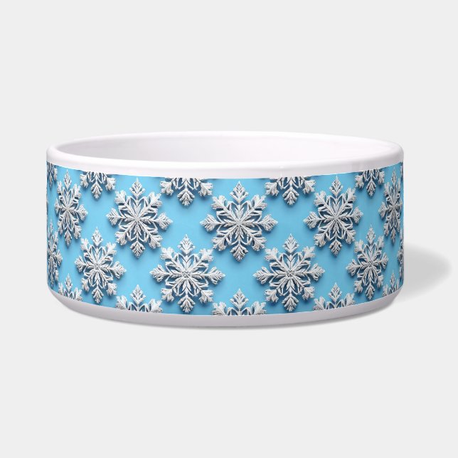 Blue 3d snowflakes (Front)