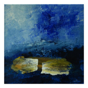 Blue 51 cm x 51 cm  Poster Paper