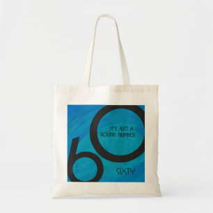 Blue 60 Decade Birthday Tote Bag