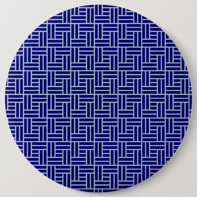 Blue 6 Cm Round Badge (Front)