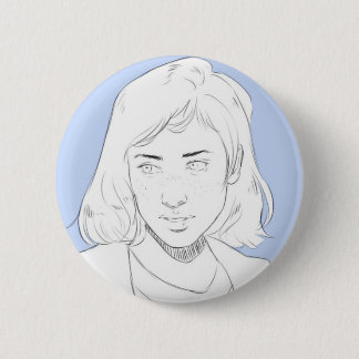 Blue 6 Cm Round Badge