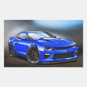 Blue_6th_Gen Rectangular Sticker