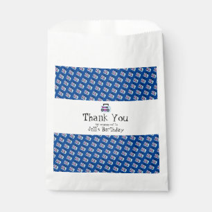 Blue 80s 90s Throw Back Music  Classic   Favour Bags
