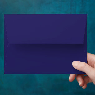 Blue A7 Envelope Set Solid Minimal Navy Elegant