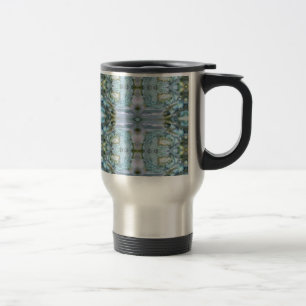 Blue Abalone Design Travel Mug