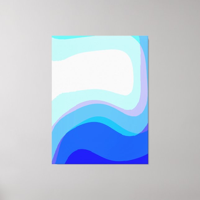 Blue Abstract 1112 Canvas Print (Front)