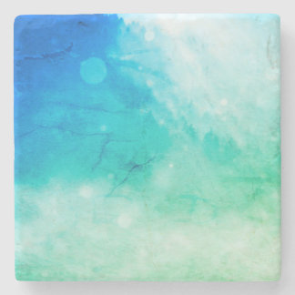 Blue Abstract Art Stone Coaster