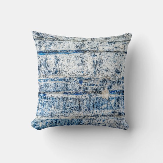 Blue abstract background design abstract, aged, an cushion (Front)