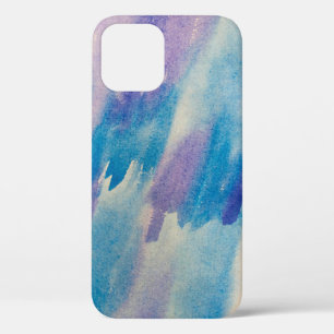 Blue abstract backgroundabstract, aqua, art, artis iPhone 12 case