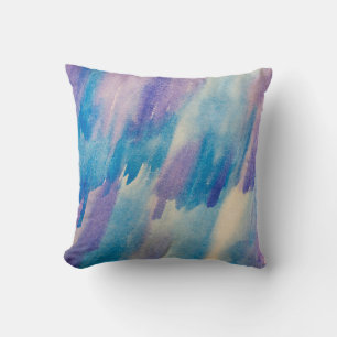 Blue abstract backgroundabstract, aqua, art, artis cushion