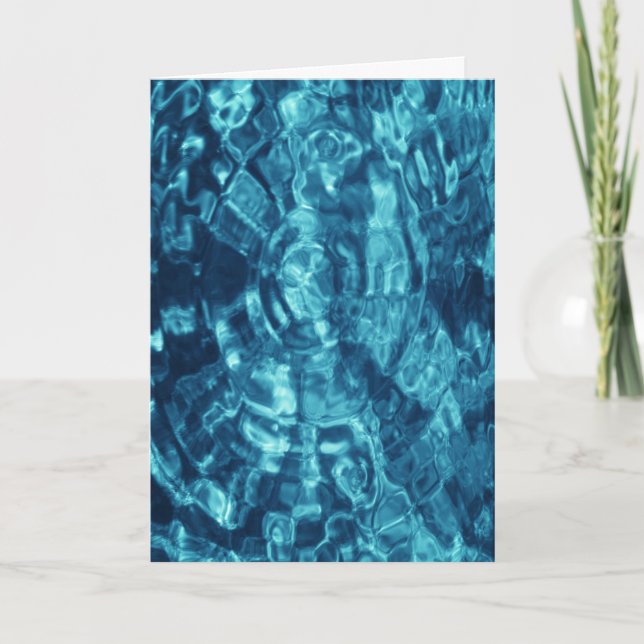 Blue Abstract Card (Front)