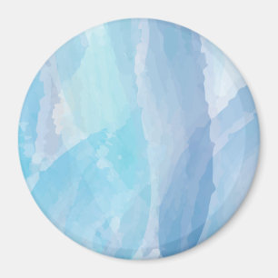 Blue, abstract, cool water colour brush stroke art magnet