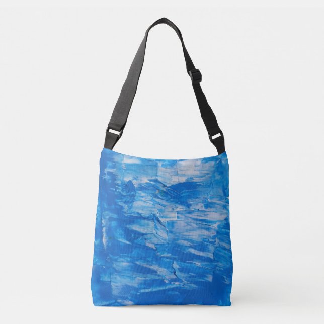 Blue Abstract Crossbody bag   (Front)