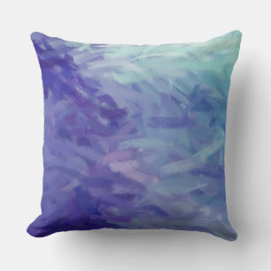 Blue Abstract Cushion