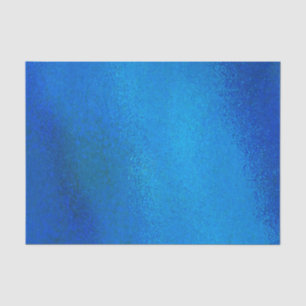 Blue Abstract Custom 10lb Tissue Paper, White Paper