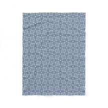 Blue Abstract Geometric Mosaic Patterned