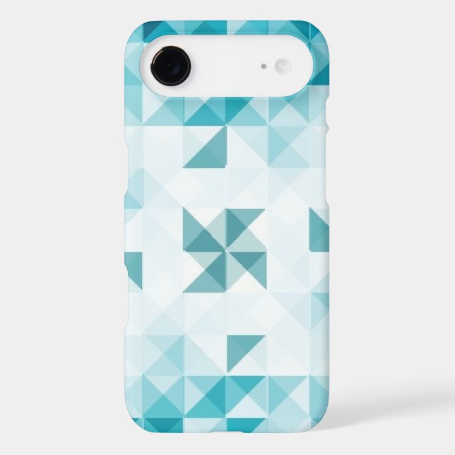 Blue Abstract Geometrical Background Template Case-Mate iPhone Case (Back)