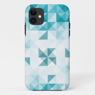 Blue Abstract Geometrical Background Template Case-Mate iPhone Case