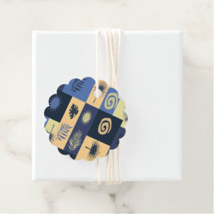Blue Abstract Gift Tag