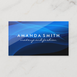 Blue Abstract Gloss Business Card