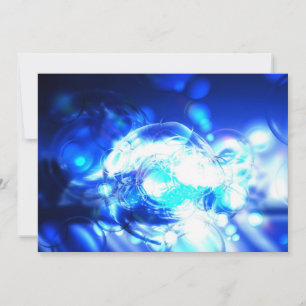 Blue Abstract Invitation