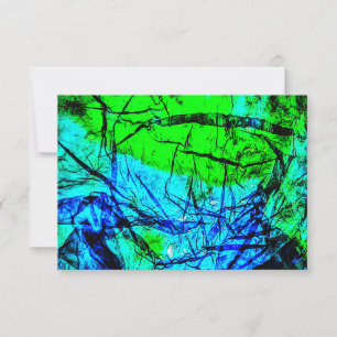 Blue abstract invitation,Recycled plastic abstract Invitation