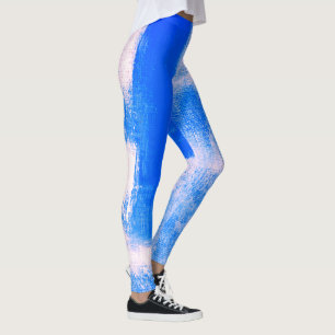 Blue Abstract Leggings