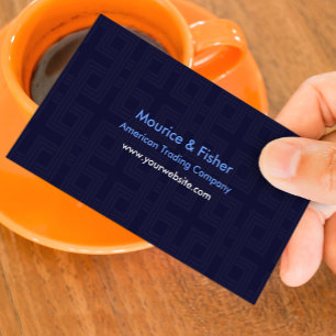 Blue Abstract Modern Business Card