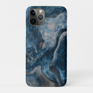 Blue Abstract Modern Fluid Art Case-Mate iPhone Case