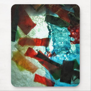 Blue abstract mousepad,Happiness blue gift Mouse Pad