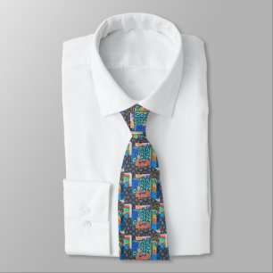 Blue Abstract Neck Tie