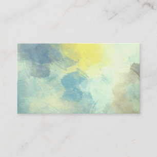 blue abstract paint business card template