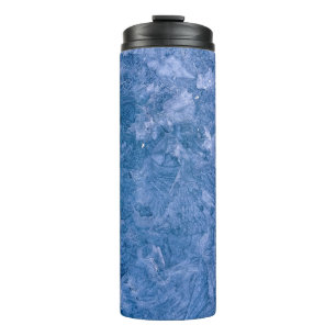 Blue abstract painting thermal tumbler