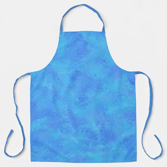 Blue Abstract Pattern  Apron (Front)