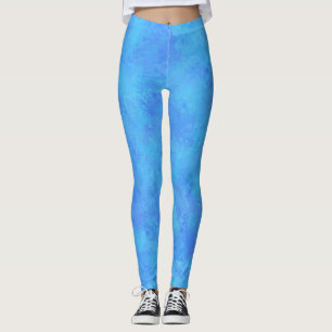 Blue Abstract Pattern Leggings