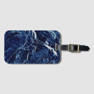 Blue Abstract Pattern Luggage Tag