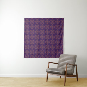 Blue Abstract Pattern Tapestry