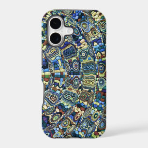 Blue Abstract Pond II iPhone Case