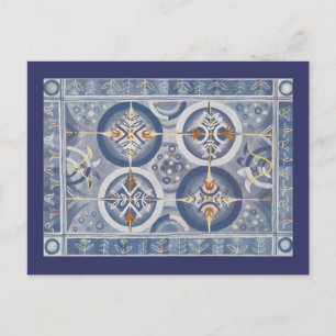 Blue Abstract Postcard