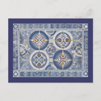 Blue Abstract Postcard