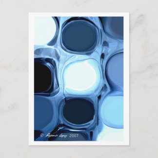 Blue Abstract Postcard