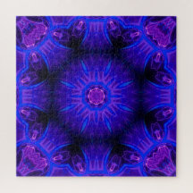 Blue Abstract Puzzle