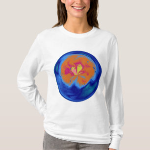 Blue Abstract Sphere with Light Effect T-Shirt