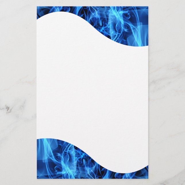 Blue Abstract Stationery (Front)