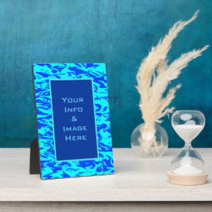 Blue Abstract Swirl Frame
