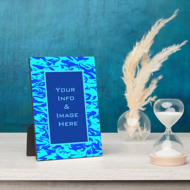 Blue Abstract Swirl Frame (Side)