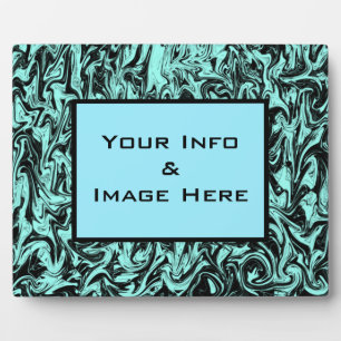 Blue Abstract Swirl Frame