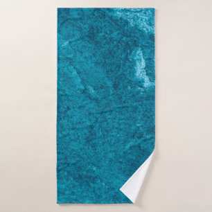 Blue abstract textureabstract, art, graphic decor, bath towel